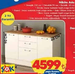 FLY NİKİTA ADA MUTFAK DOLABI
